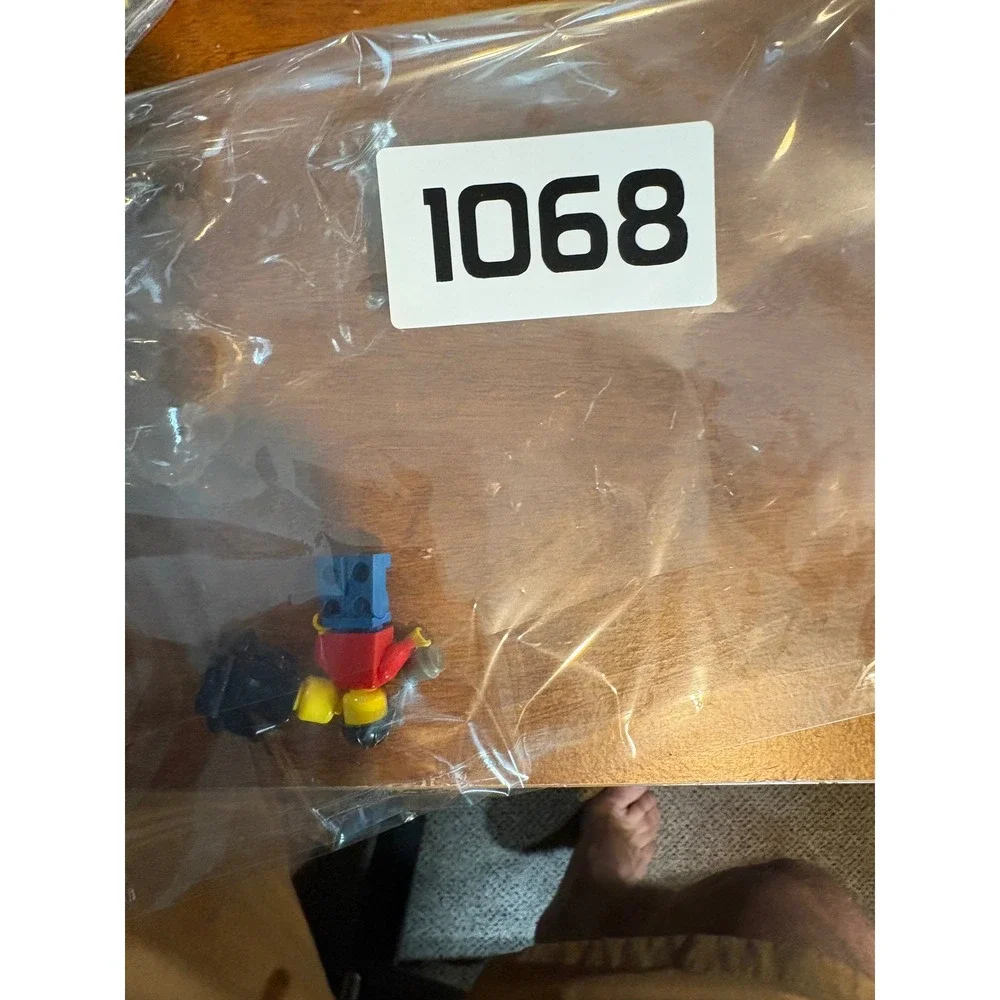 Lego Minifigure Lot Construction Worker with Megaphone and Black Suit Villain
